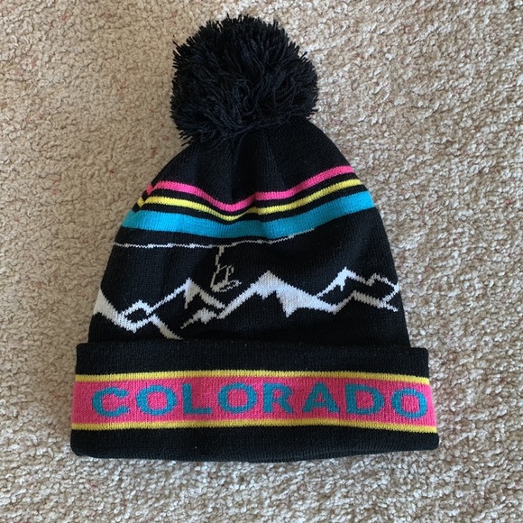 Accessories - Colorado Beanie Hat with Pom Pom